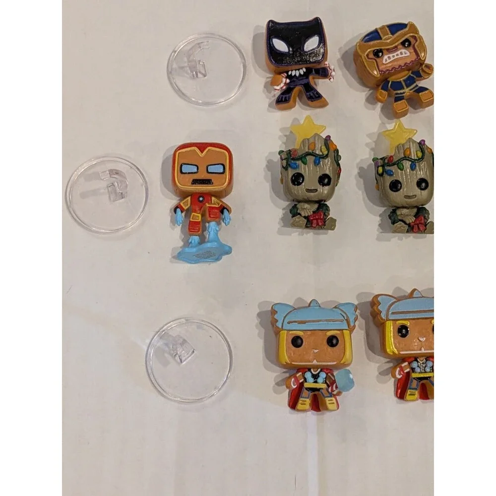 Funko POP! Mini Marvel Christmas Advent Calendar lot of 13 Figures, 3 Stands